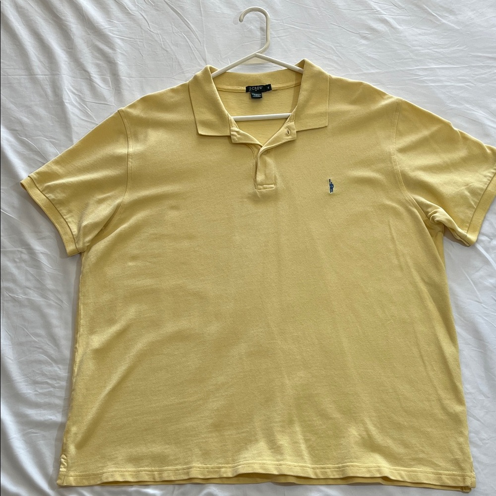 J. Crew Men's Yellow Polo Shirt